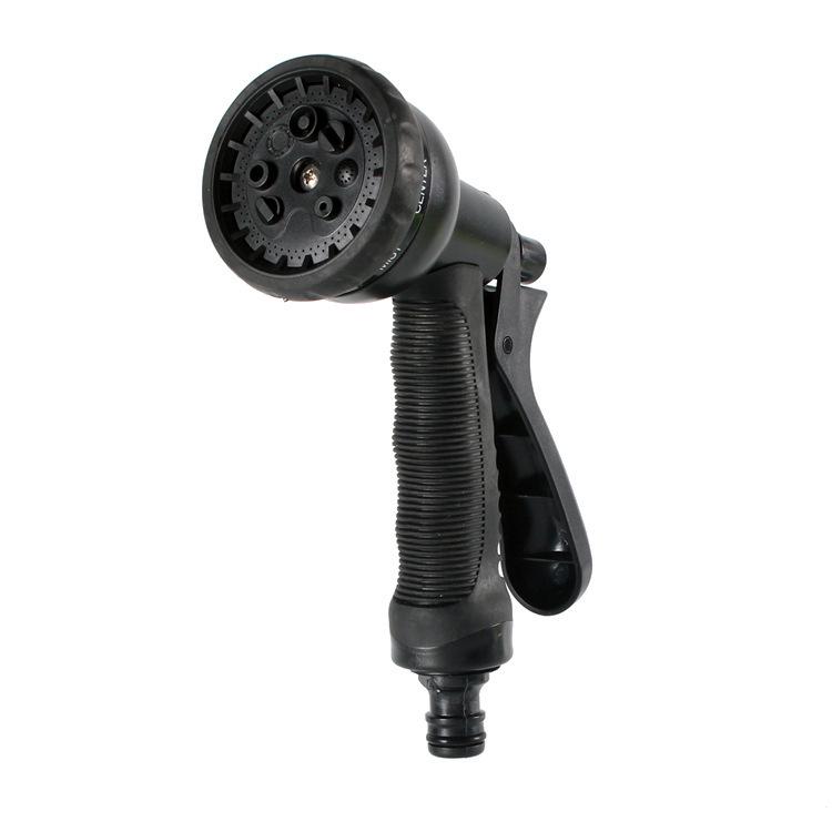 Copper-Plated Connector Telescopic Water Hose Set with 8-Function Spray Gun.