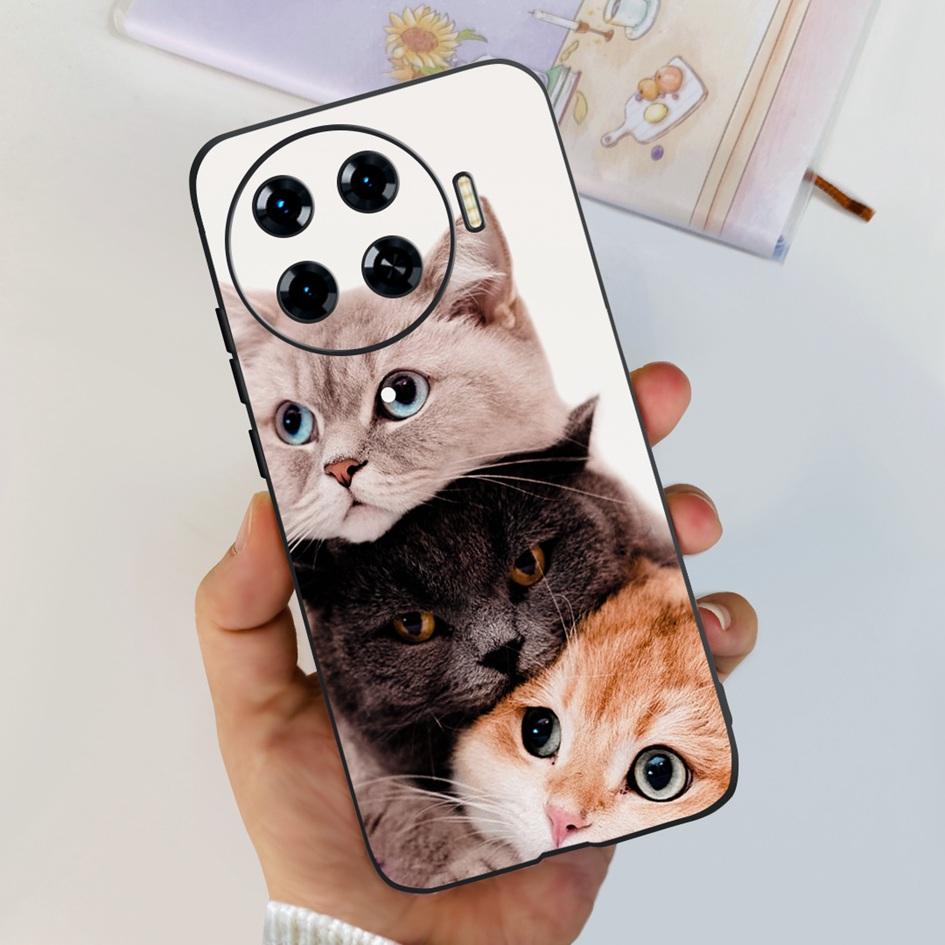 Für Tecno Spark 20 Pro+ KJ7 Hülle 2024 Süßes Herz Dinosaurier Cartoon Stoßfest Weiche Hülle Für Tecno Spark 20 Pro Plus Etui Funda