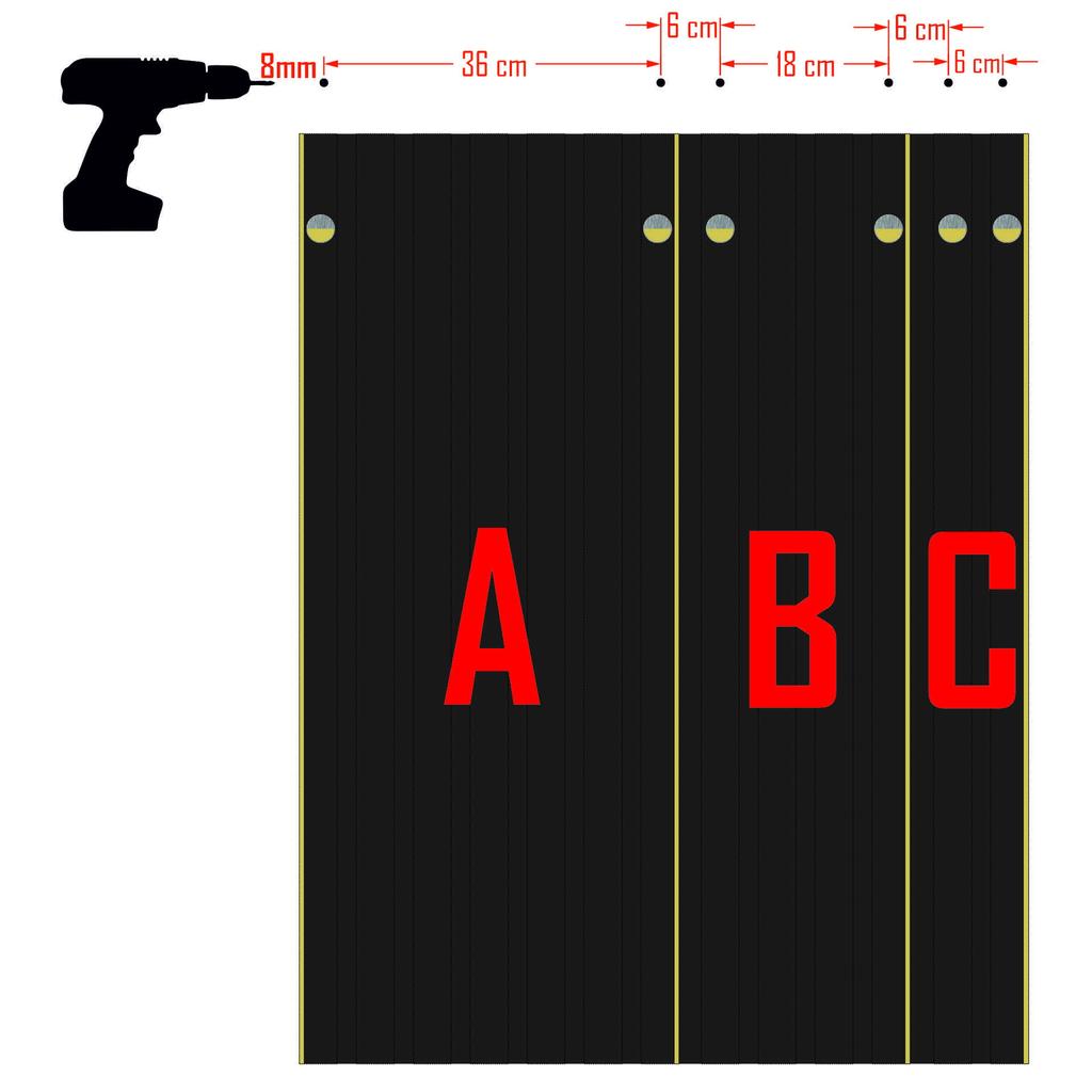 Wooden clothes hanger Lamele 98cm module 40cm black