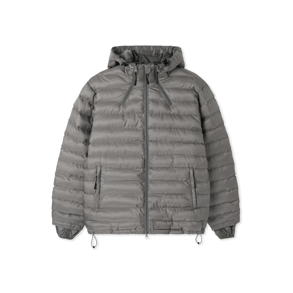 Apostrophe Comma Glossy Three-Way Light Hoodie Padded Jacket_Olive