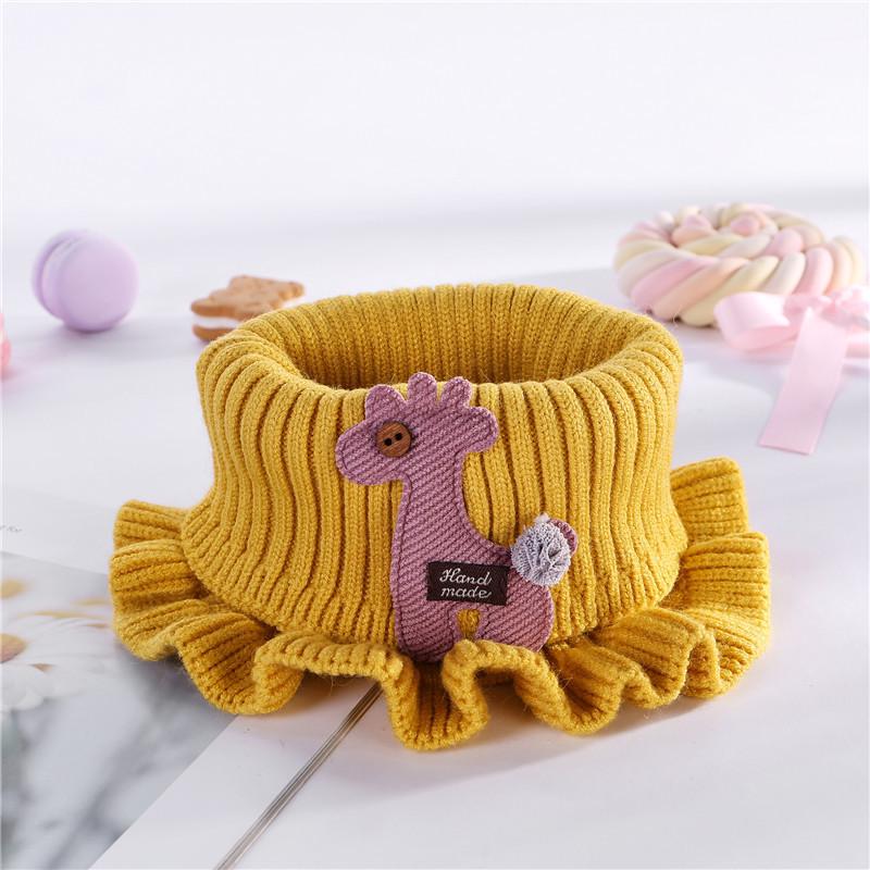 Autumn & Winter Cartoon Neck Warmer for Kids - Warm, Windproof Knit Shawl
