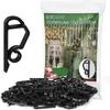 20-100pcs Plastic S-shaped Hook Gutter Heavy Duty Clip Hanging Hook For Xmas Wedding Outdoor Securing Lights String Light Hook