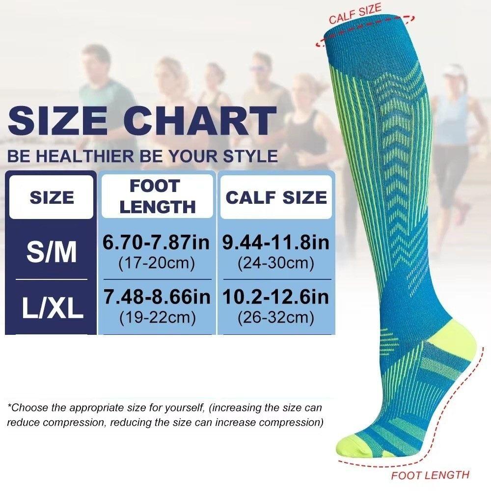 1Pair Knee High Fitness Long Leg Socks Comfortable Cycling Socks  Pregnancy