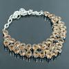 Morganite Oval Shape Gemstone Jewelry Set Handmade Necklace Bracelet Earrings
