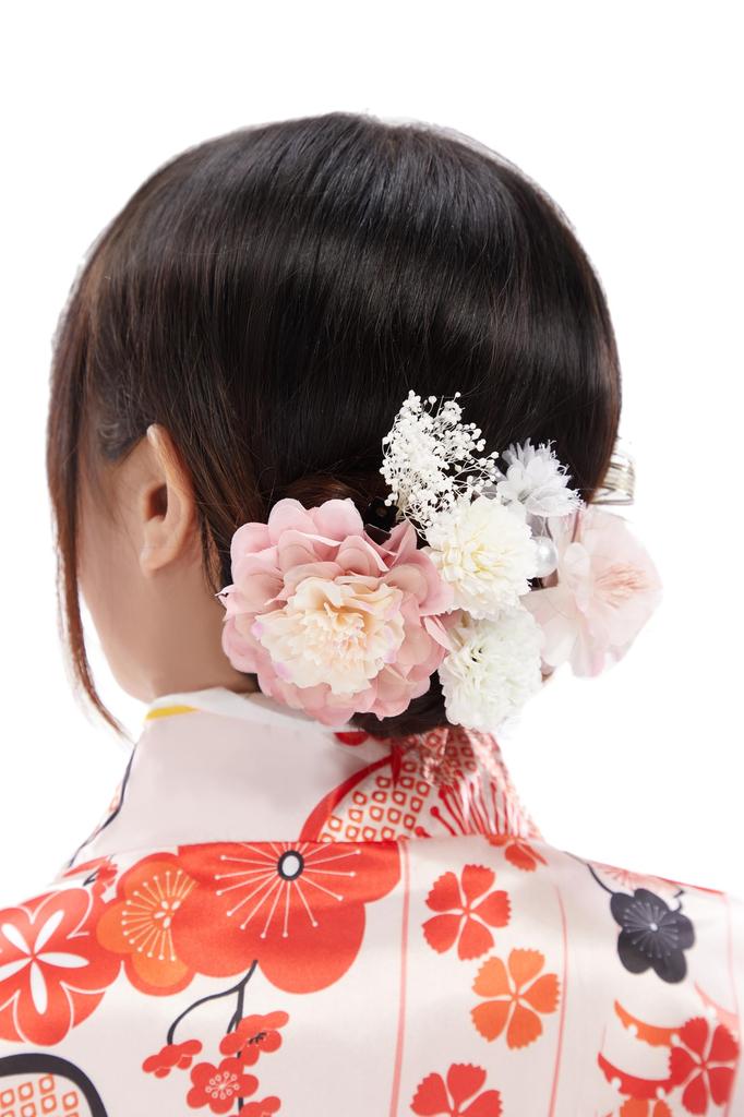 Mobbunny Perfect for Fireworks Summer and Photo Easy To and Includes Flower Hair Set In Pink with Cherry Blossom Women's Yukata/Furisode Set,