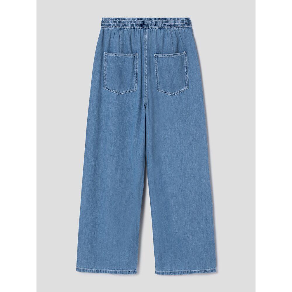 8SECONDS Cut-Modified Banding Wide Denim Blue (324821Pp1P)