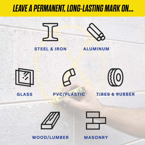 LACO Markal Industrial Marker "Paint Stick B" White 80220