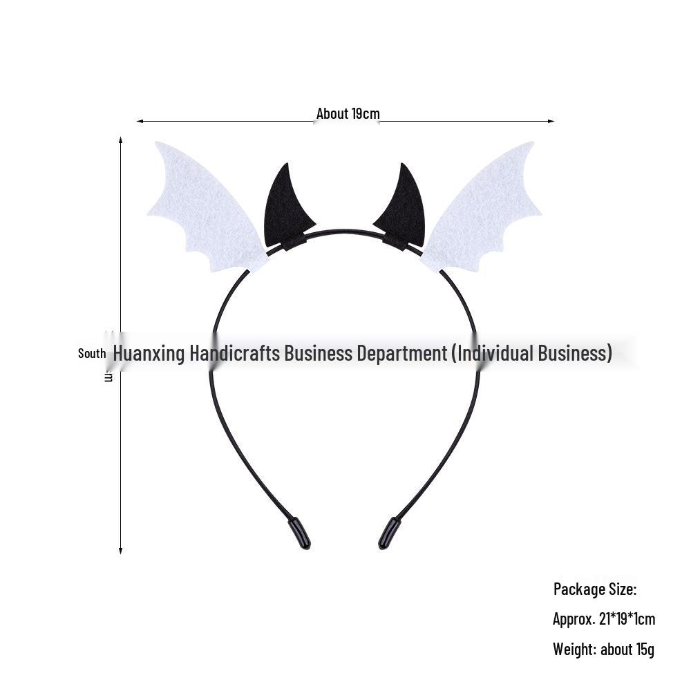 Children s Halloween Bat Headband - Cute Cartoon Devil Costume