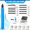 Deburr Blade Deburring Tools Tools Flexible Deburring Remover Hand Tools Handle High Speed Steel With 10pcs Rotary Deburr Blades
