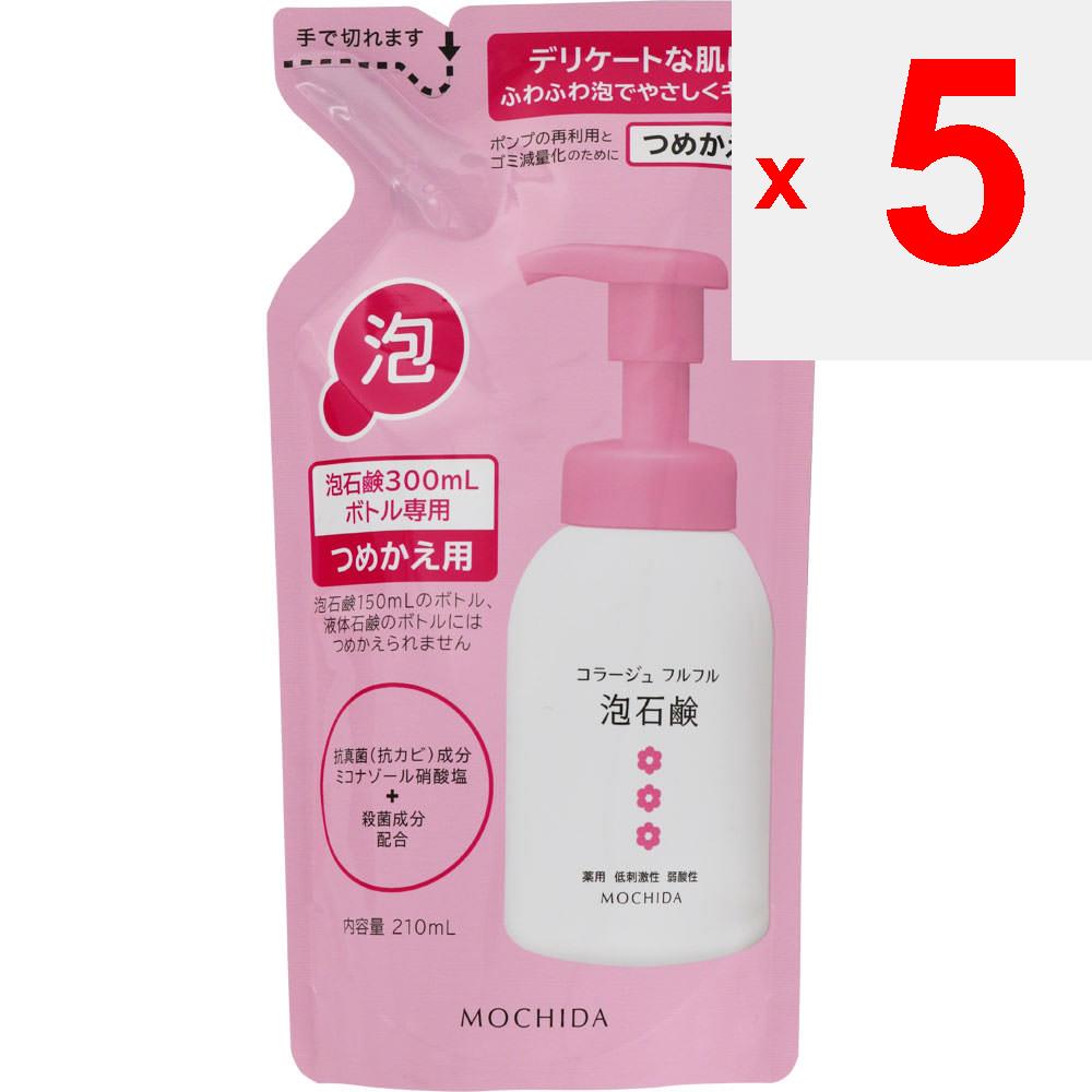 Mochida Collage Fleur Fleur Bubble Soap Pink (Refill) 210ml (Quasi-drug) Delicate Zone Cleaner Cleaning Products Apply an Appropriate Amount To Hands