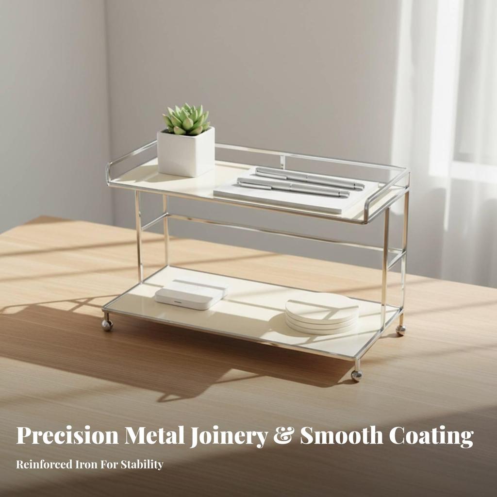 Desktop Storage Rack Multipurpose 2-Tier Countertop Organizer Non-Slip