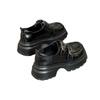 2025 Autumn New Leather Platform Small Heightening Loafers Women's British Style Retro Small Leather Shoes Women's Shoes