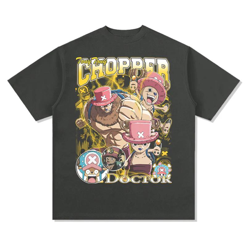 One Piece Tony Tony Chopper TShirt Men Women Casual Wear 100 Cotton Comfort Crew Neck Street Style Short Sleeve Tee