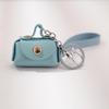 PU Leather Bracelet Coin Purse Keychain: Cute Mini Bag for Earphones & Data Cables