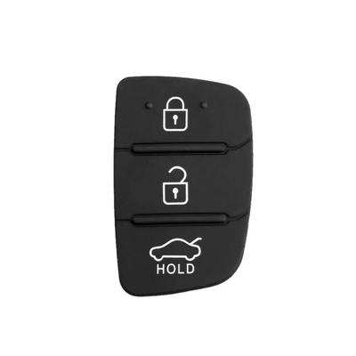 Car Remote Key Shell Silicone Key Button Pad 3 Buttons For Hyundai