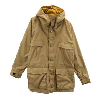 80er Jahre Schwarzes Etikett Vintage Hoodie Jacke S Braun Herren Gebraucht