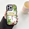 N106 Happy New Year Christmas Soft Phone Cases for Samsung S24 S23 Plus A15 A35 A54 Infinix Hot 40i Tecno Plating Frame Camera Protector Back Cover