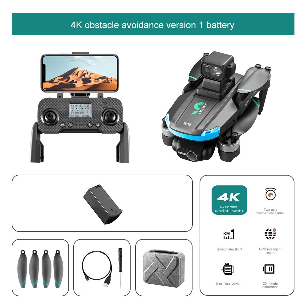 New S9S GPS Drone 8K Professional HD EIS Cameras 2-axis Gimbal 5G WIFI Brushless Obstacle Avoidance Foldable RC Quadcopter Toys