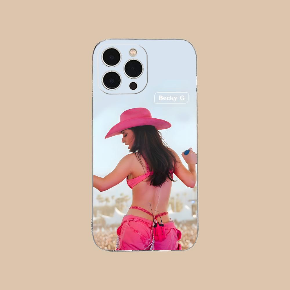Fashion Becky G Mobile Phone Case for iPhone 16 15 14 13 12 11 X XR XS 8 6 Pro Max Plus Mini Clear Colour Protective Pretty