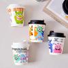 Pabei 320ml Double-Layer Paper Cups for Hot Drinks with Lids