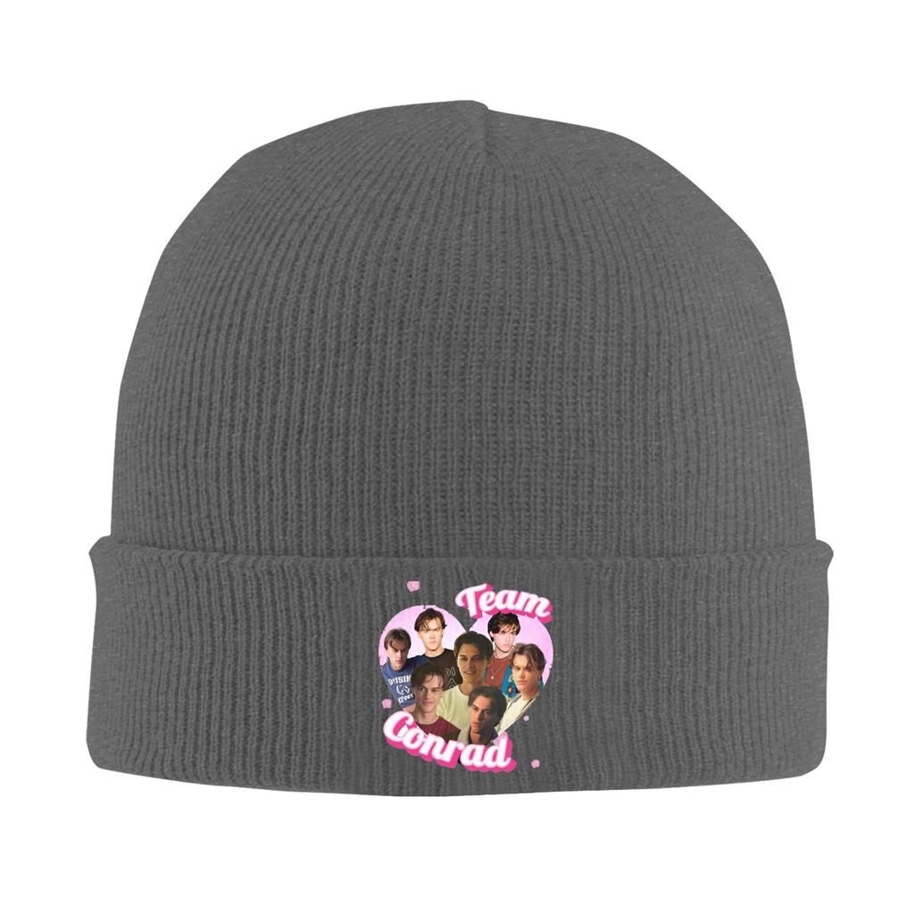 Team Conrad Cousins Graphic-bayingimg Beanie Hats  Bonnet Hats Men Women Vintage Kpop Knitted Hat Autumn Design Head Wrap Caps