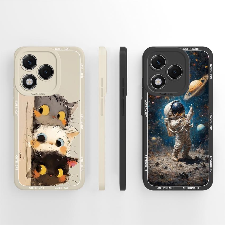 Silikonový kryt s motivem květiny pro Huawei 400 Lite X7c X8 X8c X9c Play 30 60 Plus, odolný proti pádu, s motivem květů a ochranou obrazovky proti pádu pro Huawei.