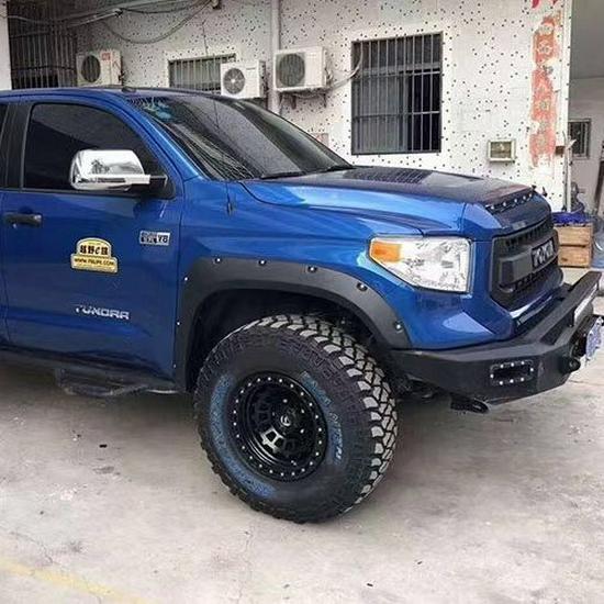 Rivet Wheel Arch Fender for 2014-2021 Toyota Tundra: Thickened and Widened Wheel Eyebrow Injection Molding
