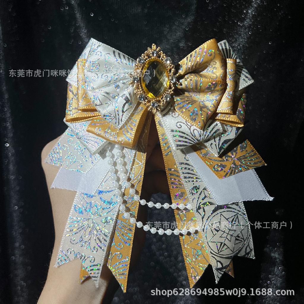 Gorgeous original support stick bow pain bag carat DIY bow lolita decorative headgear edge clip