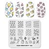 kads Nail Stamping Plates Immaturity 008 Funny Stuff Tree Flowers Pattern Template Manicure Nail Tool Templates