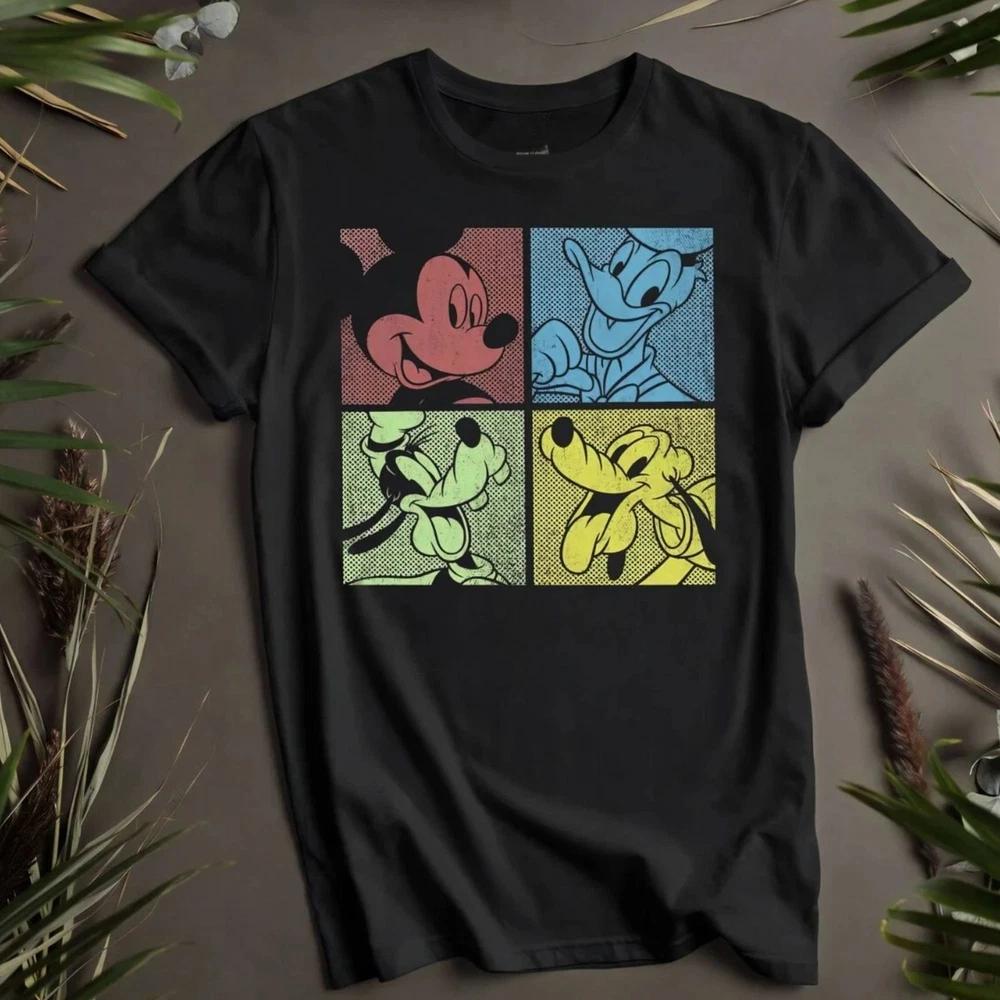 Mouse And Friends Black T Shirt S