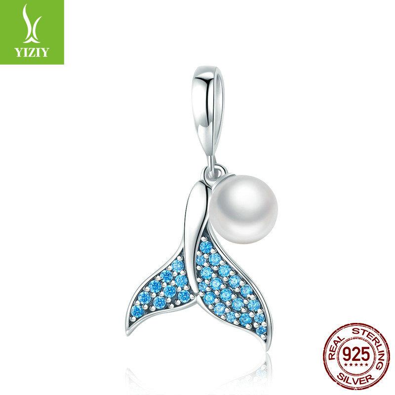 

Beizhu Man Fish Tail Sterling Silver Pendant Handmade Diy Women S S9 Silver Necklace Jewelry Accessories Scc877