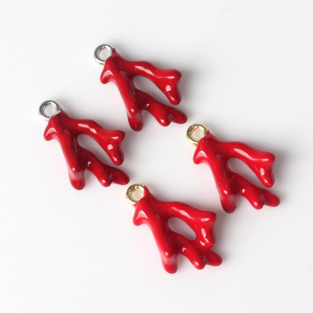 Stylish Oceanics Corals Alloy Pendant For Necklace Bracelet Jewelry Making Portable Sturdy