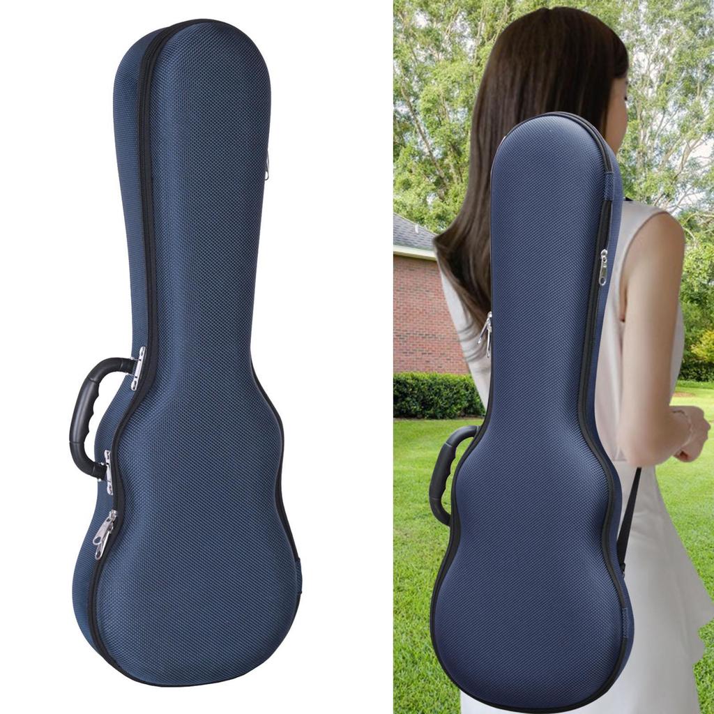 Ukulele Hard Case 26inch Lightweight Portable Ukuleles Bag for Tenor Blue