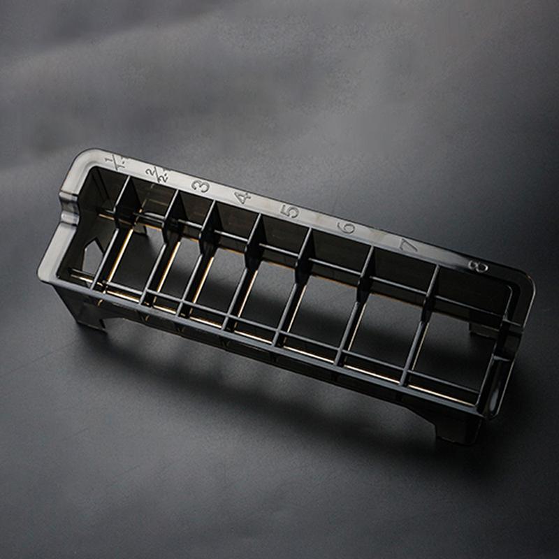 Cutie universală de depozitare pentru pieptene cu ghidaj dreptunghiular din plastic, frizer, frizer, mașină electrică de tuns limita de pieptene, cutie container organizator