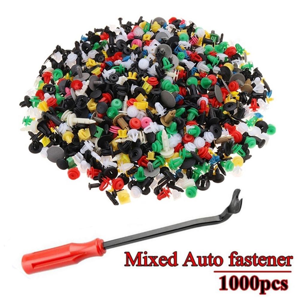 

DYS Auto Shop 1000 шт. смешанные автомобильные заклепки для бампера, дверная панель, крепежные зажимы с отверткой