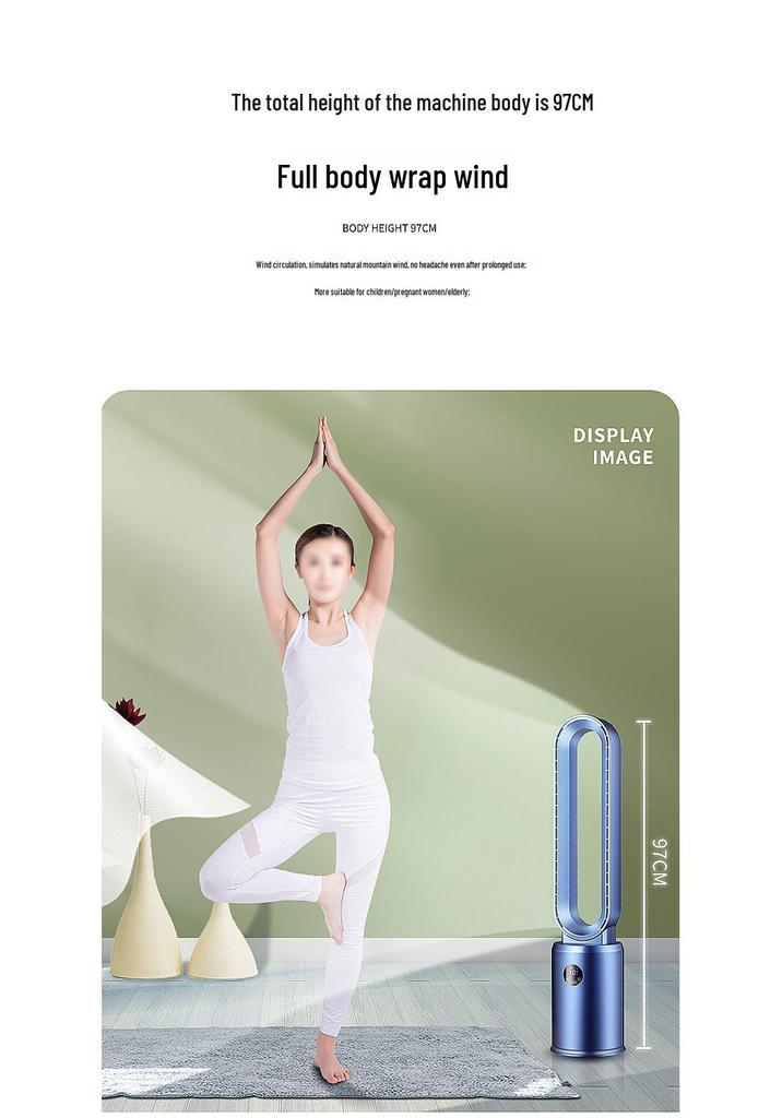 Silent Bladeless Tower Fan: Electric Air Circulation & Floor Cooling for Home