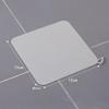 Bouchon de vidange sol silicone gris 15 x 15 cm — étanche, anti‑odeurs, antidérapant