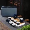 Ceramic high-end portable kung fu travel tea set business real estate banking corporate gifts