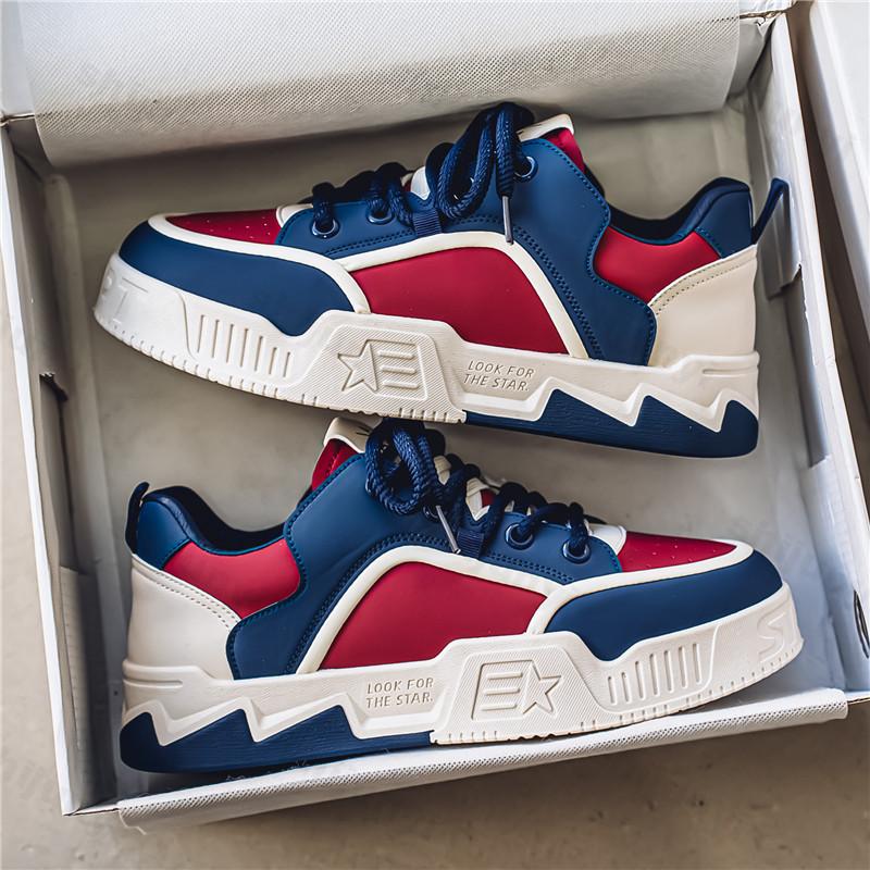 Fashion Men's 2025 Spring Versatile Wear-resistant Sports Flat Shoes Outdoor Sports Fashion Trend Comfortable Non slip Chunky sneakers