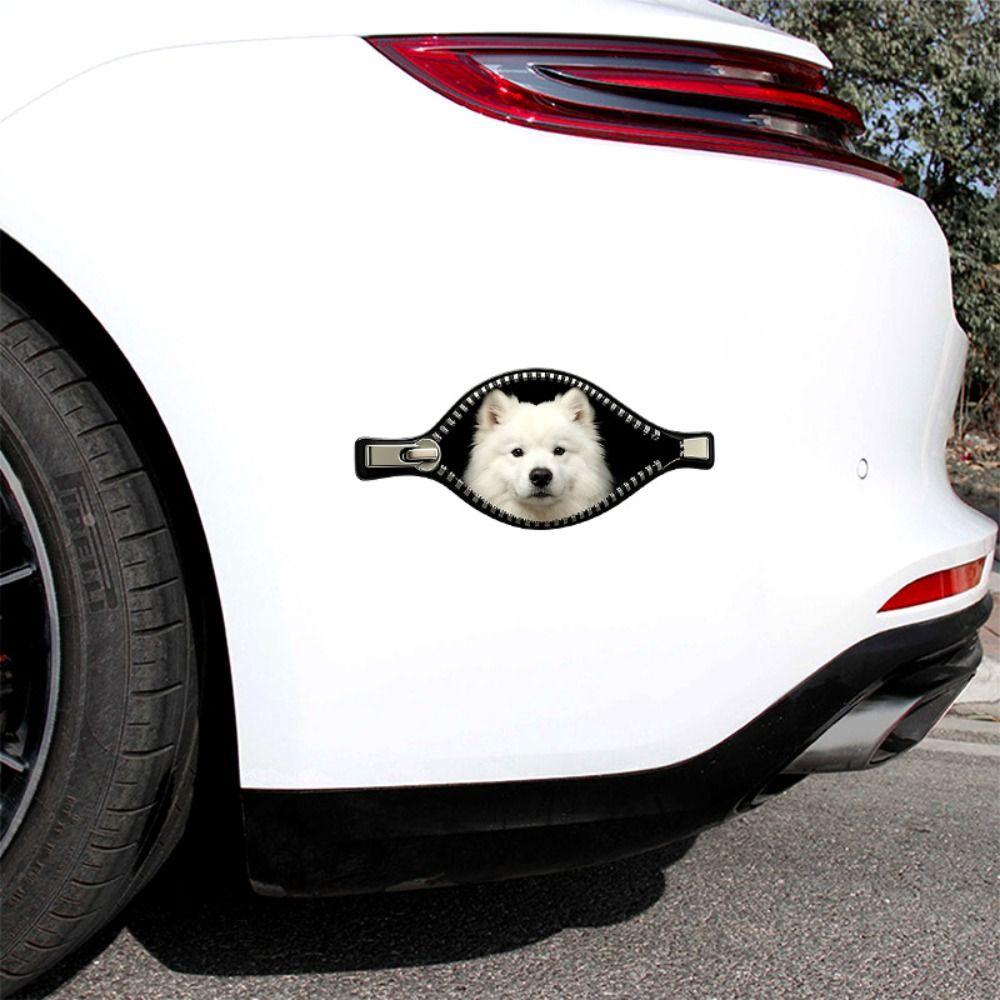 Scratch Covering Dog Car Sticker Waterproof Pet Car Decoration Sticker  Electric Vehicle Window