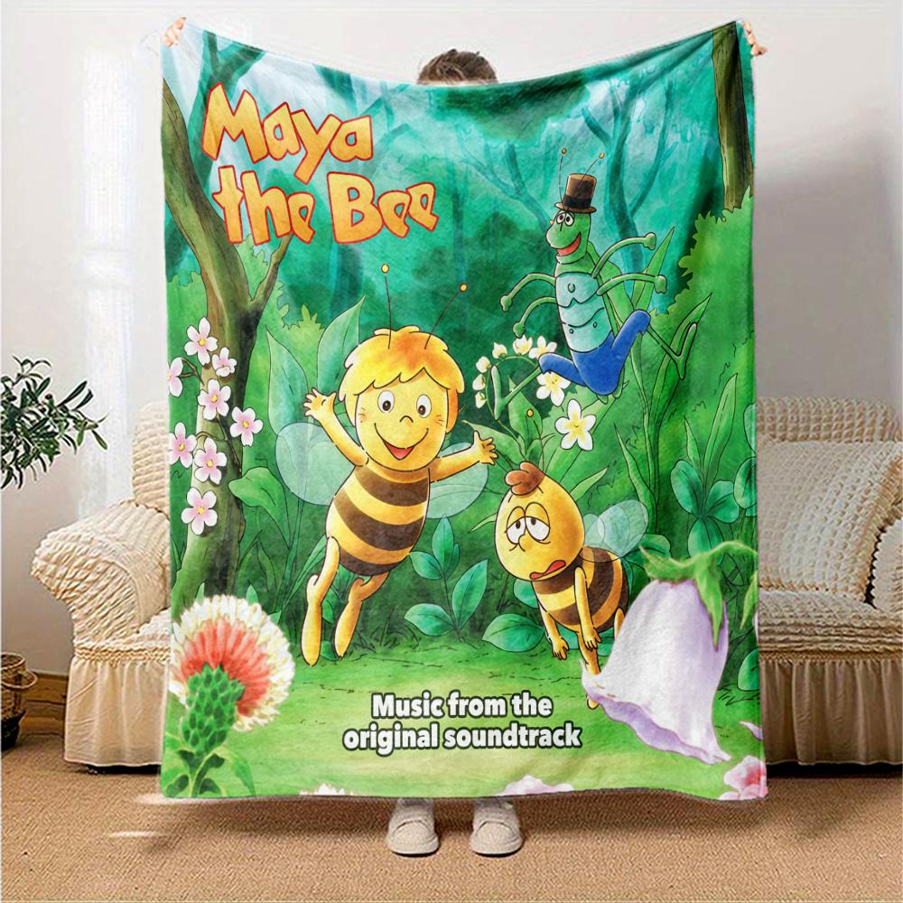 Maya Bee Blanket, High quality Comfortable for All Seasons, Home Decor, Warmth and Comfort