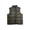 Polo Solid Color Logo Embroidered Zip Stand Collar Sleeveless Down Jacket Men Outerwear Black 710735163-003