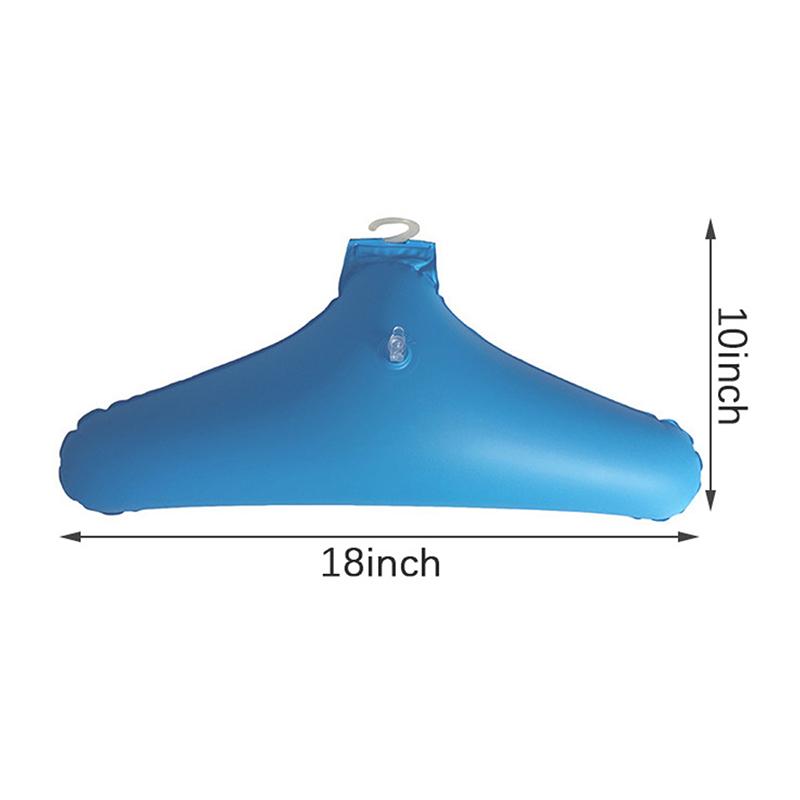 Inflatable Clothes Hanger Travel Portable Foldable Non-Slip Triangular Rack Rotatable Clothing Storage Holder Coat Hangers
