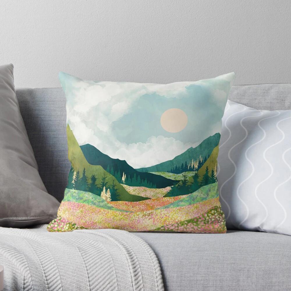 Bedroom Living Room Sofa Bed Decoration Abstract Landscape Pattern Home Pillow Cover Cushion