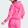 Adidas Z.N.E. Full-Zip Hooded Sweatshirt with Monochrome Logo Women Hoodie Pink IN5131