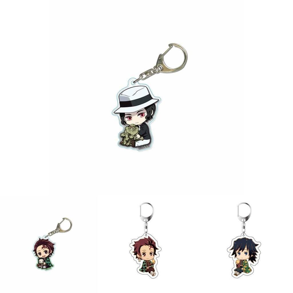 Stylish And Lightweight Demon Slayer Anime Cartoon Character Acrylic Keychain Bag Pendant Accessories Easy To Carry