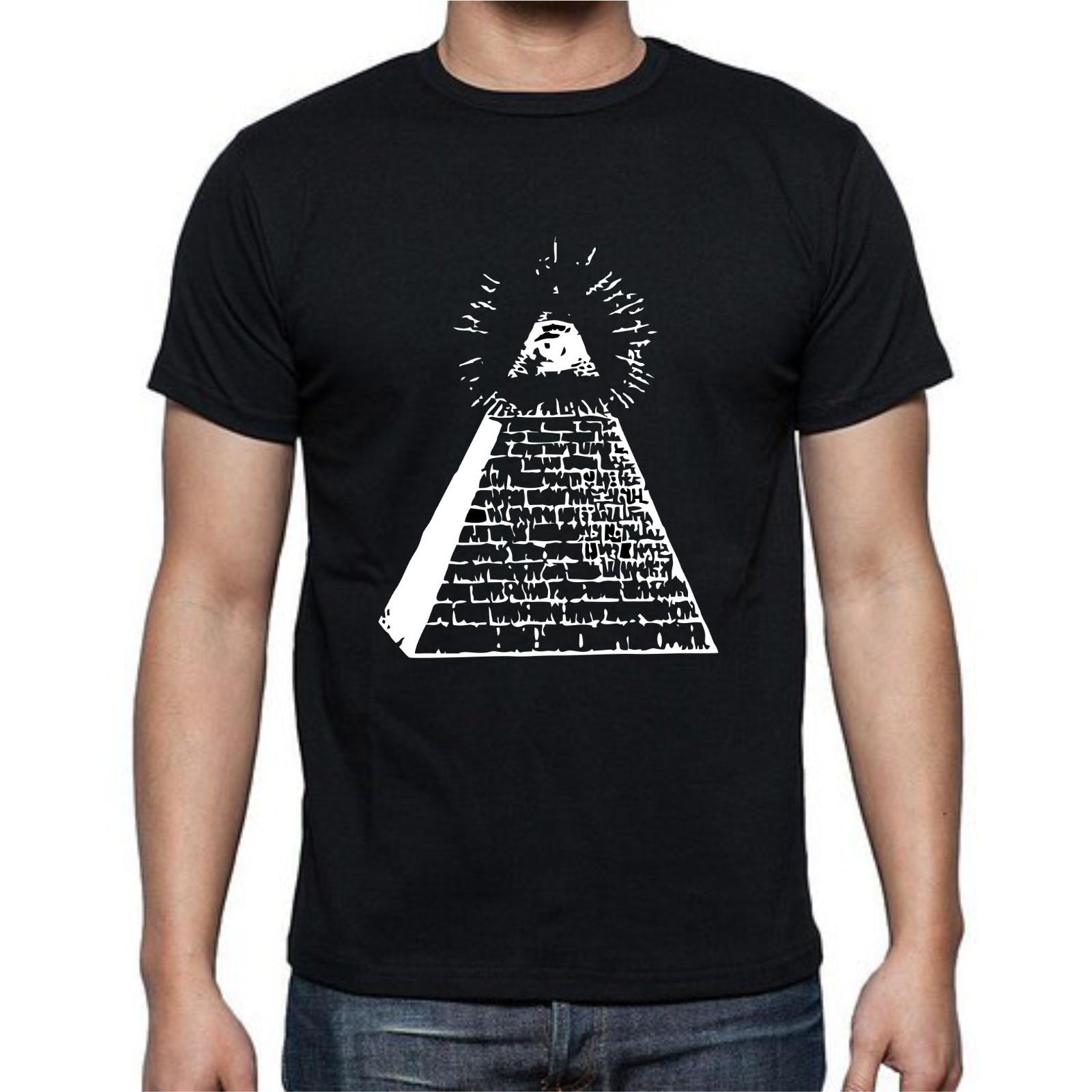 Illuminati Eye Pyramid Inspiration Funny T Shirt Mens Womens Tees Top Tee 4XL
