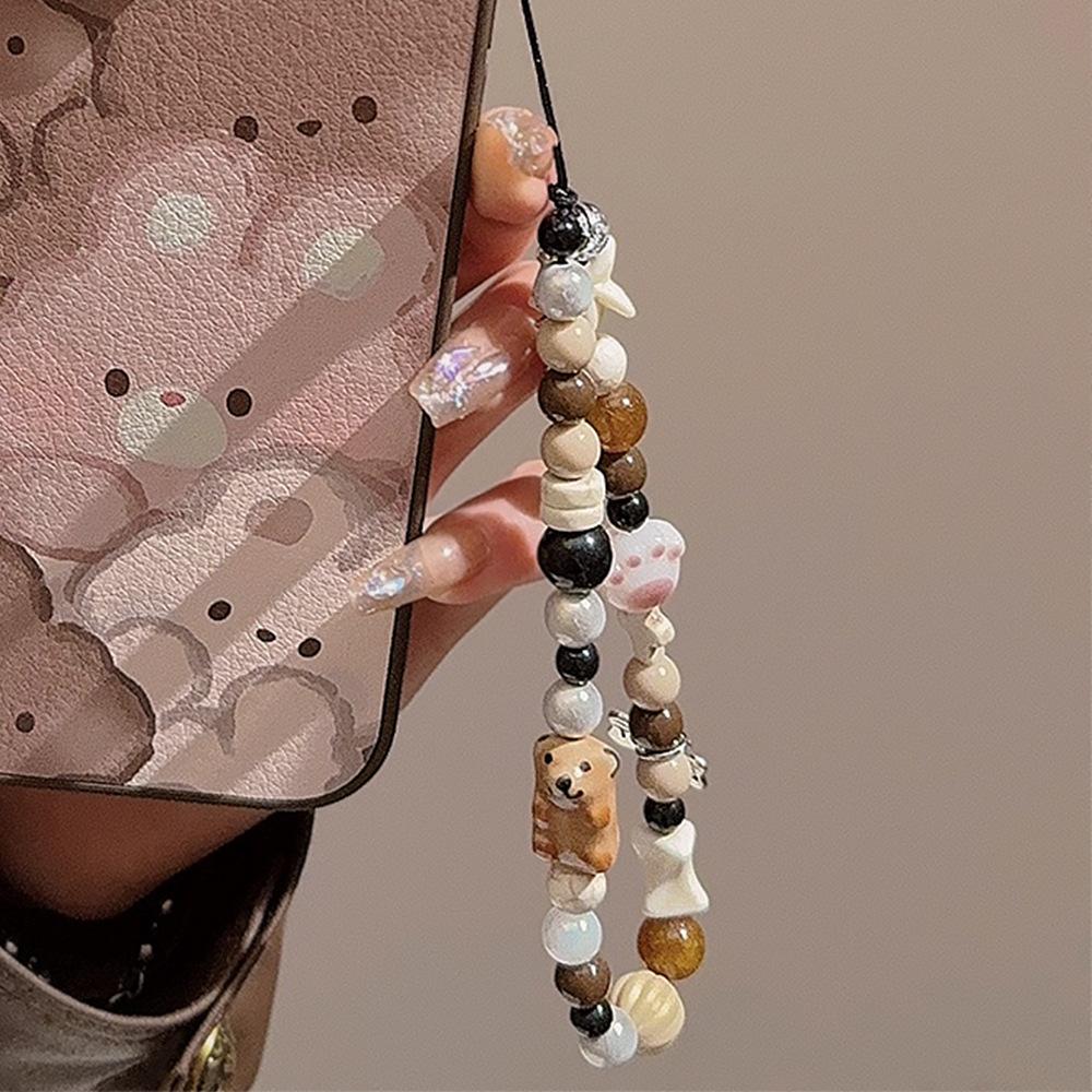 Funda de Teléfono Móvil con Cadena y Lanyard para Apple/Para Huawei Correa de Muñeca Portátil Colgante Personalizado Estilo Ins Dulce y Genial