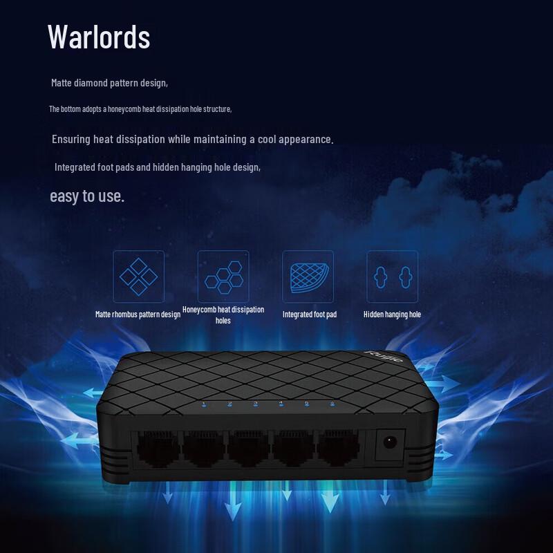 

Ruijie RG-ES08G 8-Port Gigabit Unmanaged PoE+ Desktop Switch
