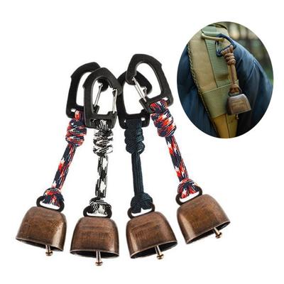 Outdoor Bear Bell Loud Sound Camping Mountain Metal Hiking Backpacking Heavy Duty Climbing Animal Scare